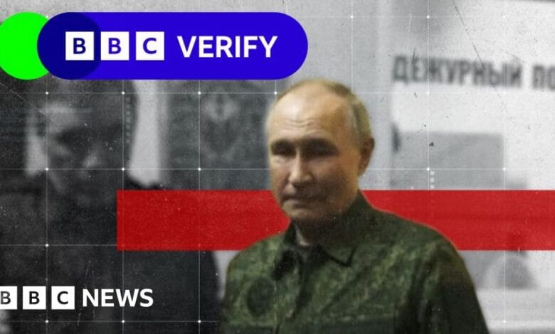 BBC checks: What does Putin's video tell us about the battle for your corners?